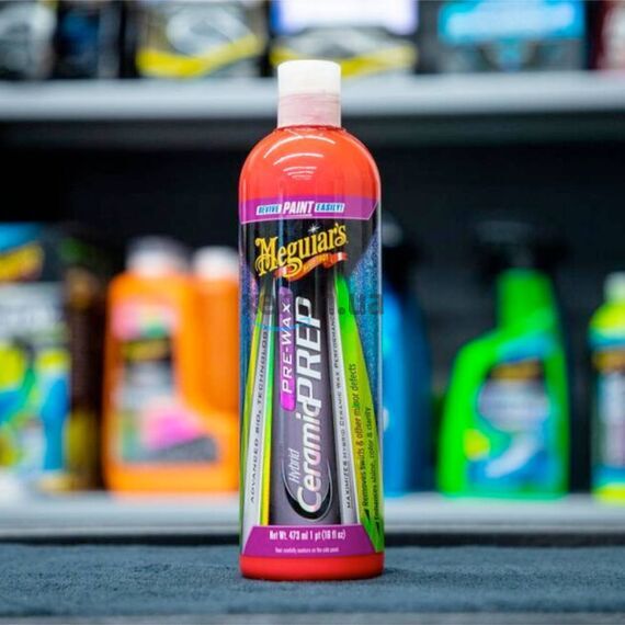 Meguiars Hybrid Ceramic Pre-Wax Prep гибридно-керамический очиститель подготовитель кузова 473 мл , изображение 3