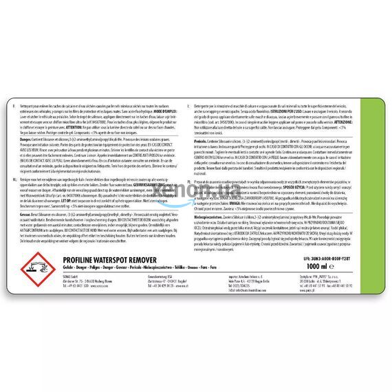 SONAX PROFILINE Water Spot Remover очиститель водного камня 1 л , изображение 4 SONAX PROFILINE Water Spot Remover очиститель водного камня 1 л , изображение 4
