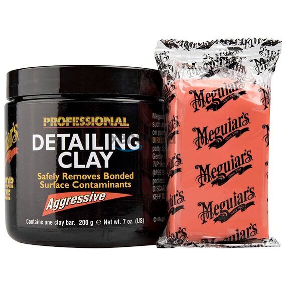 Meguiars Detailing Clay Agressive детейлинг глина абразивная 200 г, Цвет: Красный, Объем: 200 г 